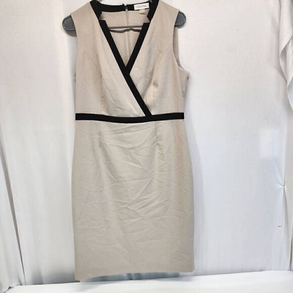 Calvin Klein New Colorblock V-Neck Sheath Dress Size 10 NWT F5 - Picture 12 of 12